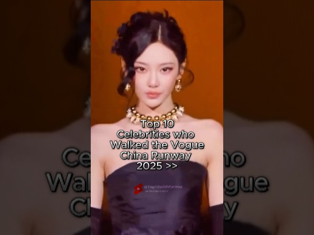 Chinese Female Celebrities walking the runway at 20th Anniversary of China Forces of Gala Fashion ✨