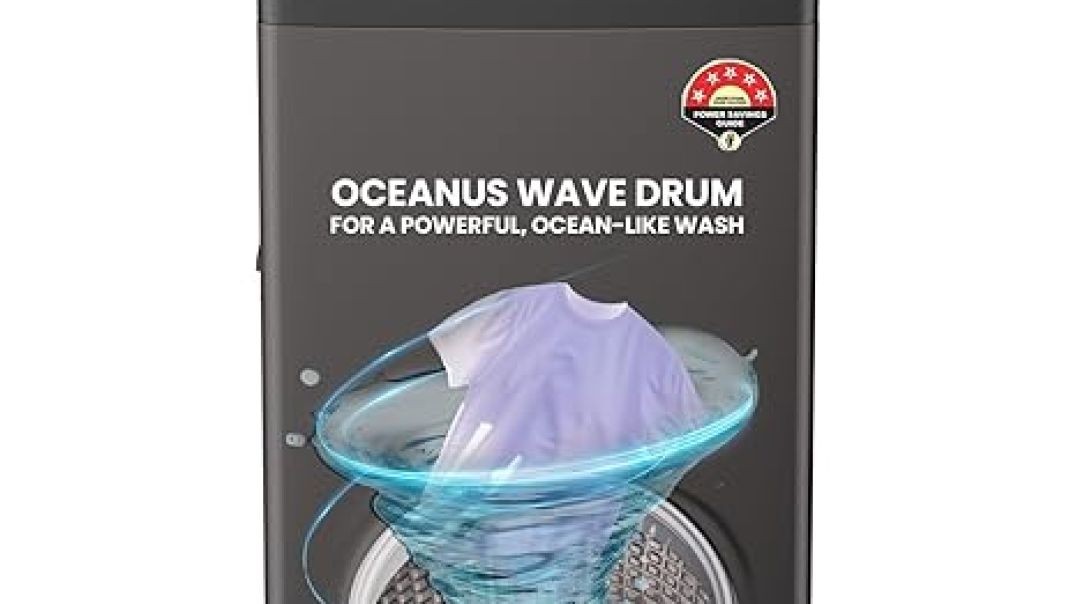 Haier 8 Kg 5 Star Fully Automatic Top Load Washing Machine with Oceanus Wave Drum