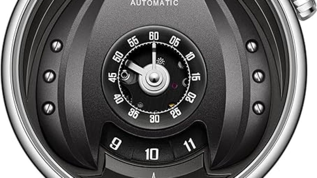 Intergalactic Series Men's Classic Watch, Stainless Steel Automatic Watch for Men,Synthetic Sapphire Crystal,45mm Round,3ATM,