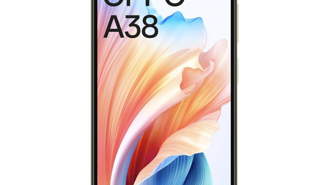 OPPO A38 (Glowing Gold, 4GB RAM, 128GB Storage) | 5000 mAh Battery and 33W SUPERVOOC | 6.56