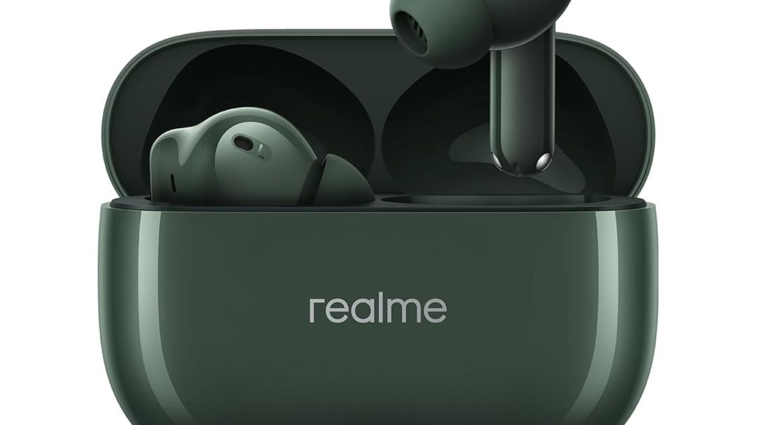 realme Buds T310 Truly Wireless in-Ear Earbuds with 46dB Hybrid ANC, 360° Spatial Audio, 12.4mm Dynamic Bass Driver, Upto 40Hrs Battery and Fast Charging (Dome Green)