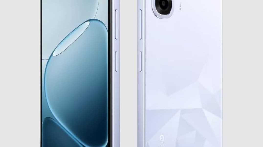 OPPO K14x 5G Smartphone, 6GB RAM, 128GB Storage, ICY Blue, Dual Camera, 48-Month Fluency Protection