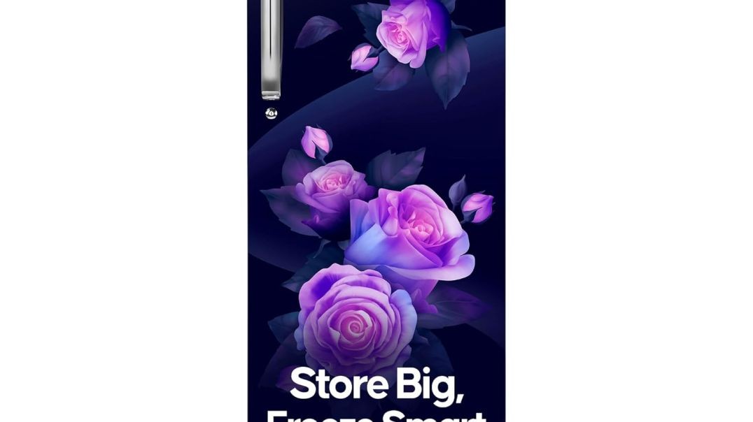 Haier 205L 5Star Direct Cool Single Door Refrigerator | Inverter Compressor | Wide Freezer Space | Bigger Ice Tray | Longer Cooling Retention | Easy Clean Back (HED-215MRB-N, Marine Rose, Base Stand)