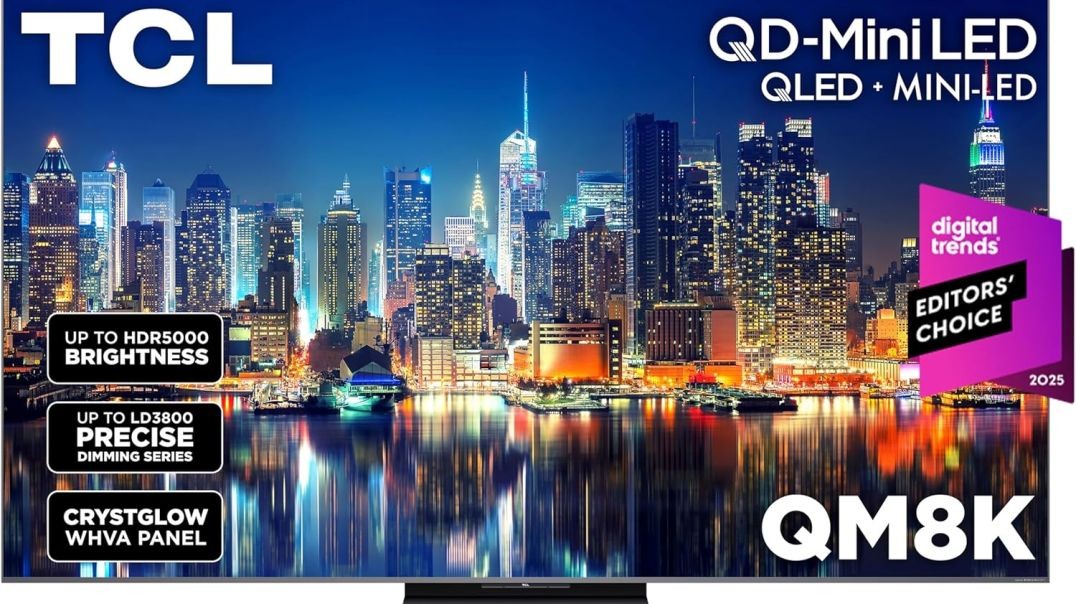 TCL 65 Inch Class QM8K Series | Mini LED QLED 4K HDR | 65QM8K, 2025 Model | 120HZ-144HZ Anti Reflective Wide Angle Screen Smart TV Dolby Atmos | Voice Remote  Gaming Streaming Television