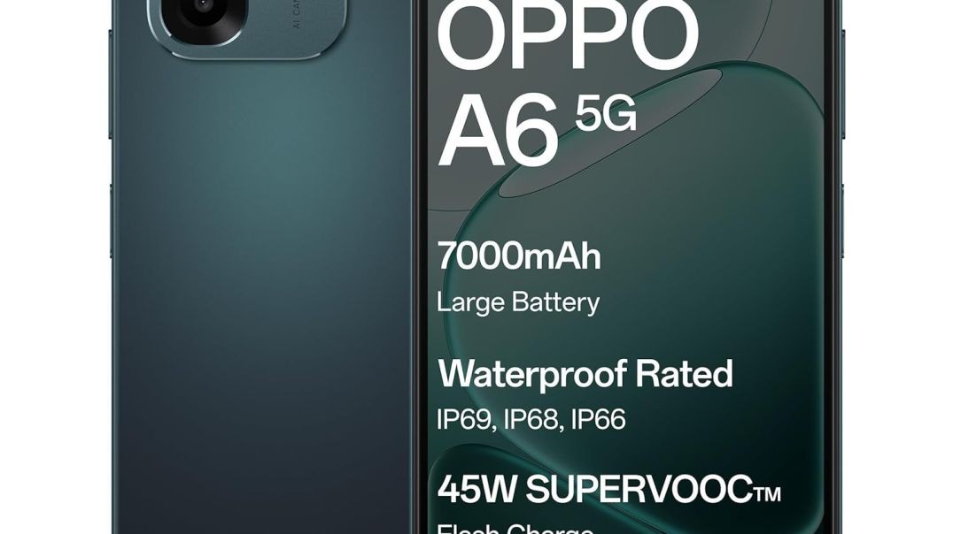 Oppo A6 5G (Sapphire Blue, 6GB RAM,128GB Storage)