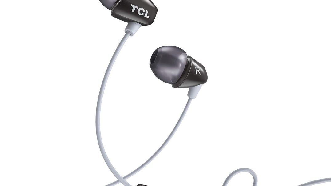 TCL SOCL100BK Socl 100 in-Ear Earbuds Wired Headphone with Passive Noise Isolation and Built-in Mic - Phantom Black