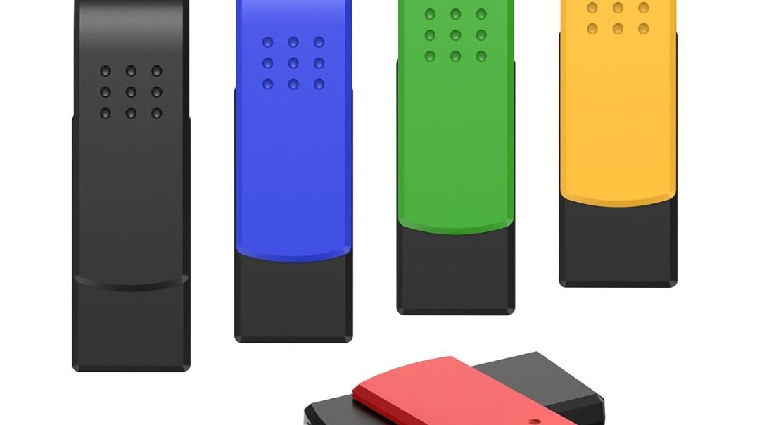 KEXIN 32GB USB Flash Drive 5 Pack, Swivel USB 2.0 Memory Stick Thumb Drive with Keychain Design, Portable Pen Drives for PC, Laptop, Car, TV, 5 Multicolor USB Drives for Data Storage and File Sharing