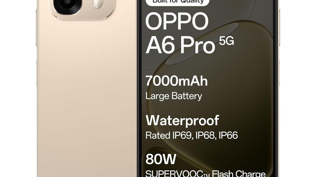 Oppo A6 Pro 5G (Gold, 8GB RAM, 128GB Storage) 
