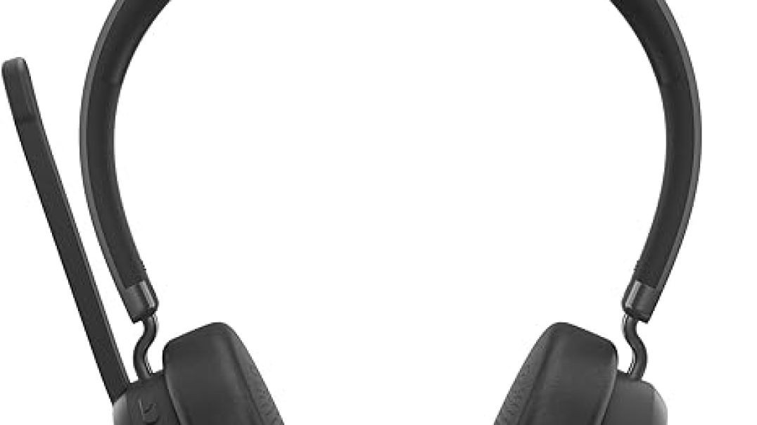 Lenovo Wireless VoIP Headset Teams Certified, Noise-Canceling Mic, Bluetooth 5.3 Multipoint, USB-A Receiver, 31-Hour Talk & 60-Hour Playback, Lightweight Over-Ear Design, Replaceable Earcups