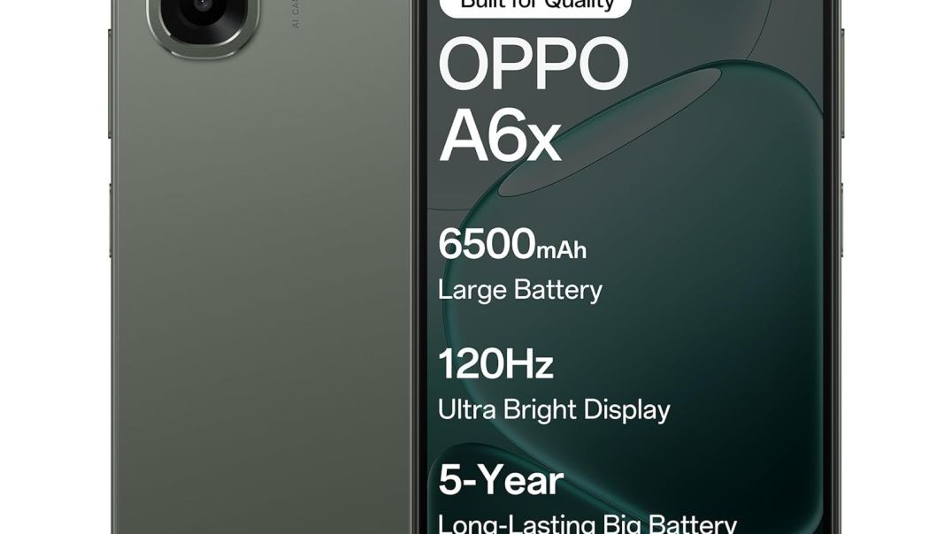 Oppo A6X 4G (Olive Green, 4GB RAM, 64GB Storage) 