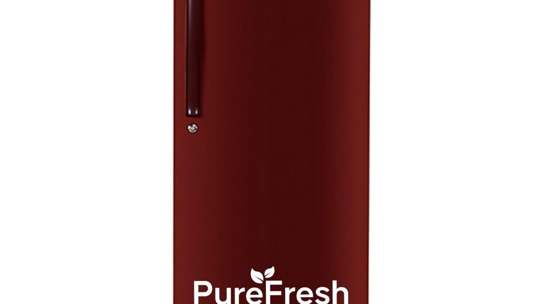 Haier 175L 2 Star Direct Cool Single Door Refrigerator | Toughened Glass Shelves | Large Veg Box | Fast Ice Making | Longer Cooling Retention | Easy Clean Back (HED-182RS-N, Red Mono)