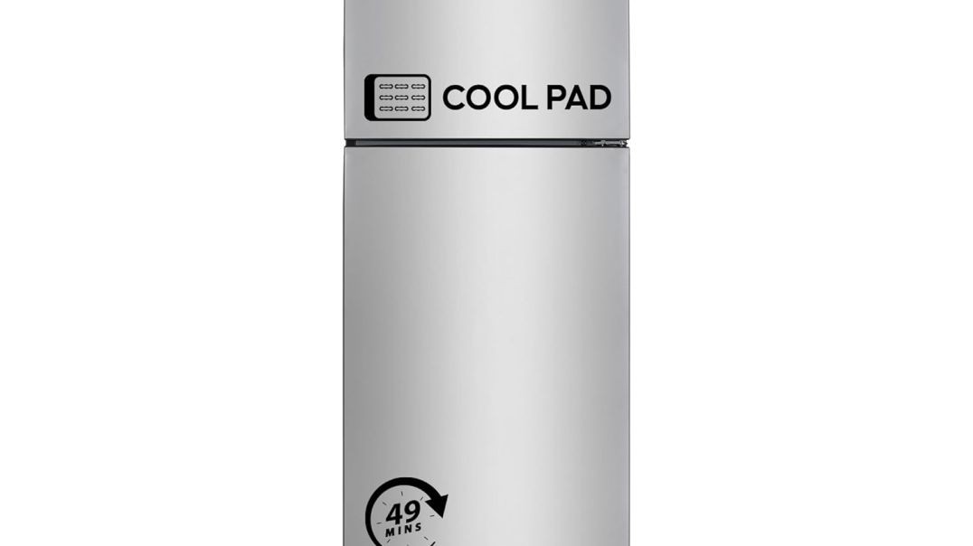 Haier 240L 2 Star Frost Free Top Mount Double Door Refrigerator|Cool Pad|200% Faster Ice Making in 49 Minutes (HEF-252EGS-P, Moon Silver)