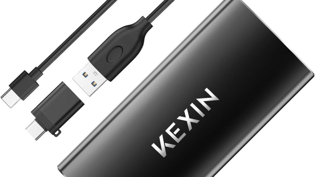 KEXIN External SSD 256GB External Hard Drive USB C Portable SSD, Up to 500MB/s, USB 3.1 External Solid State Drive for PC Mac Android Game Console, Laptop, Xbox, PS4 and More
