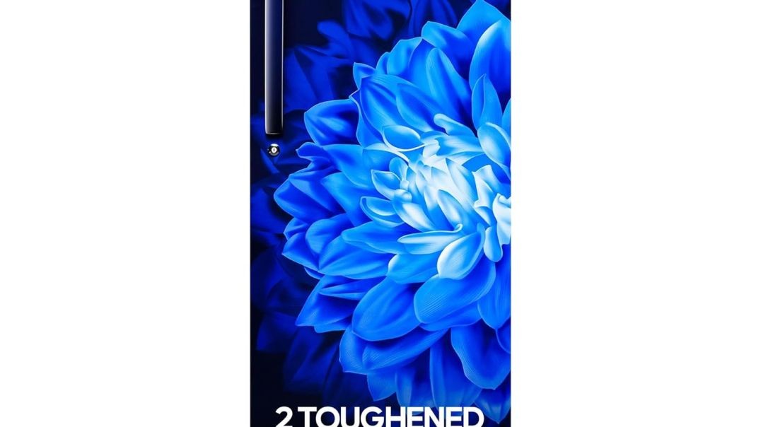 Haier 190L 5 Star Direct Cool Single Door Refrigerator | 3 Toughened Glass Shelves | Fast Ice Making in Just 60 minutes | Large Veg Box| Easy Clean Back (HED-205MDB-P, Marine Dahelia, Base Stand)