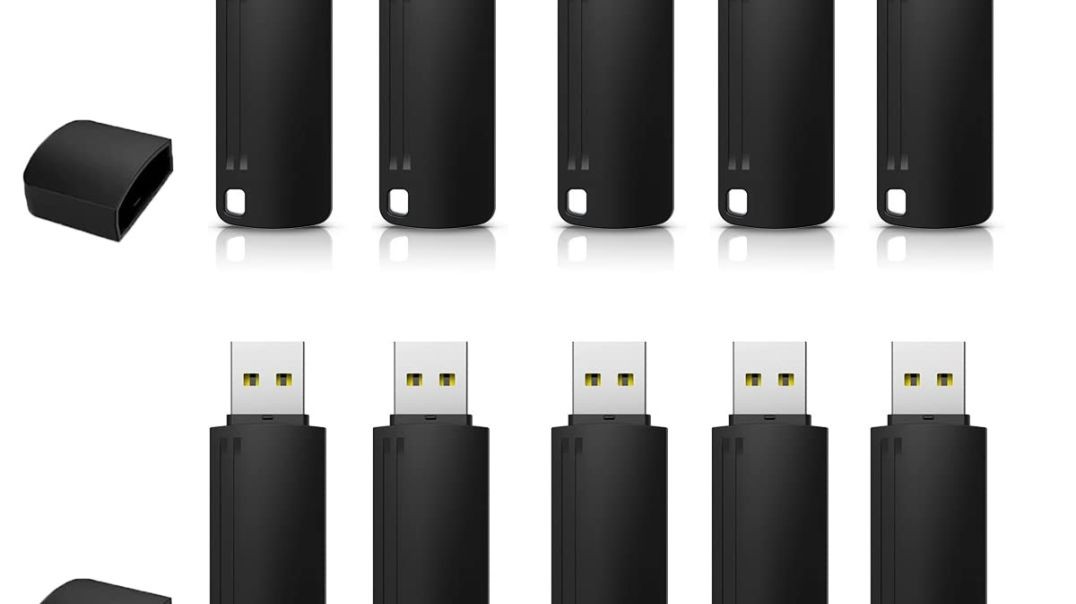 KEXIN 8GB Flash Drive Thumb Drive 10 Pack 8G USB Flash Drive Bulk Memory Stick with LED Indicator, Flash Drives Design in Snap Cap