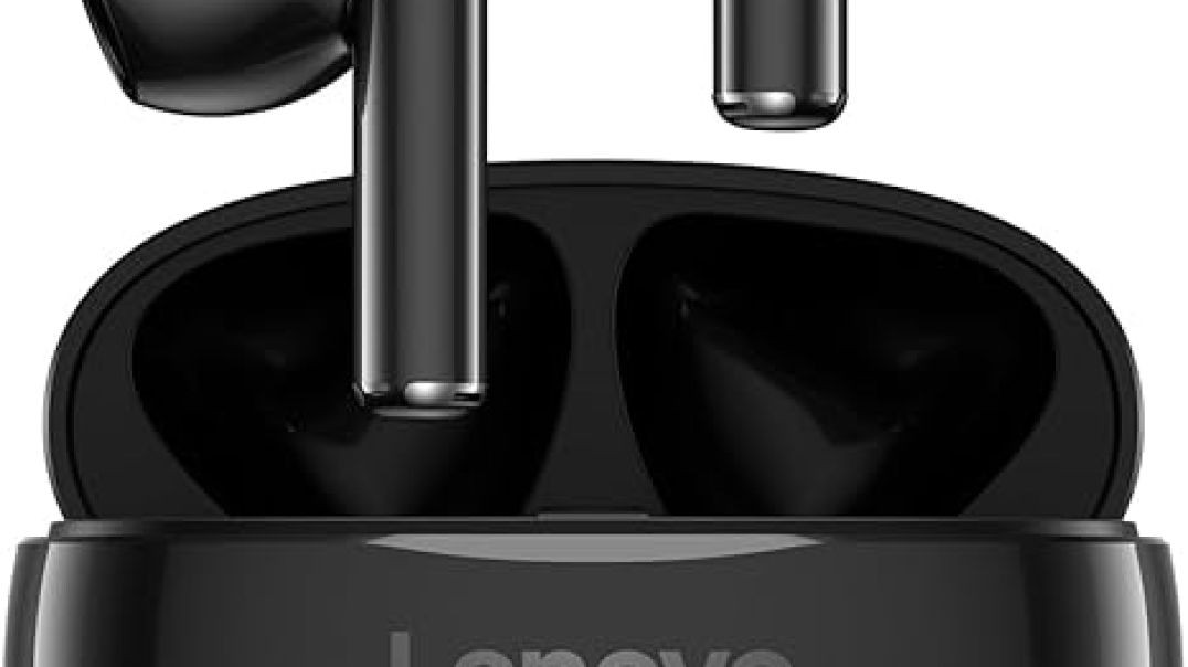 Lenovo E310 True Wireless Stereo Earbuds Bluetooth 5.3 ENC Noise-Cancelling Ear Buds with 13mm Speaker Type-C Charging 20h Battery Life for Music Calls Comfortable Fit Wireless Earbuds - Black