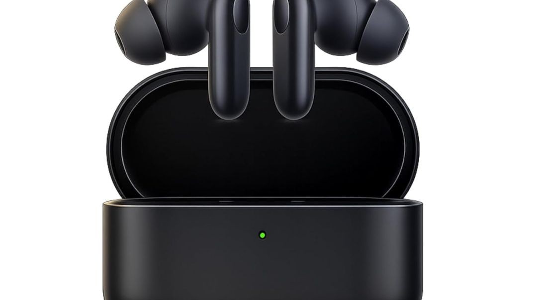 Original Buds 2r for OnePlus Nord Bluetooth Earphones Featuring Mic 12.4mm Sound Drivers 38Hour Battery QuadMic Calling Wireless Earbuds (Black)