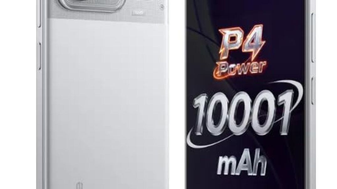 realme P4 Power 5G Smartphone, Trans Silver, 8GB RAM, 256GB Storage, 10001mAh Battery, 6.8 Inch Display, Triple Camera