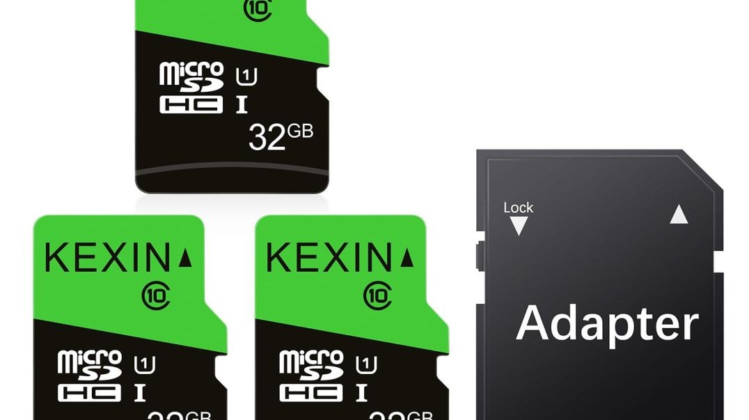 KEXIN 3 Pack Memory Card 32GB with Adapter Up to 85MB/s R 30 MB/s W Class 10 High Speed Card Micro SD 32 GB UHS-I TF Card, C10, U1, Memory TF Card for Tablet/Mobile Phone/Camera/Car Audio/Game Console