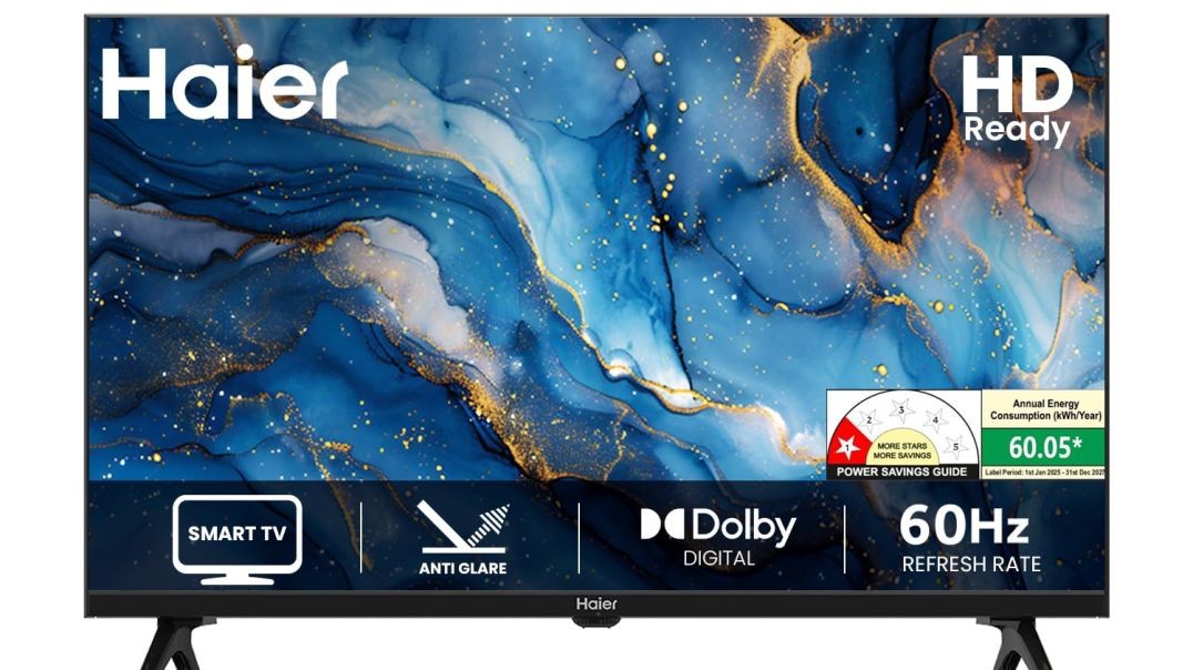 Haier 80cm (32) A7 Series HD Ready Smart LED TV LE32A7-N (Black)