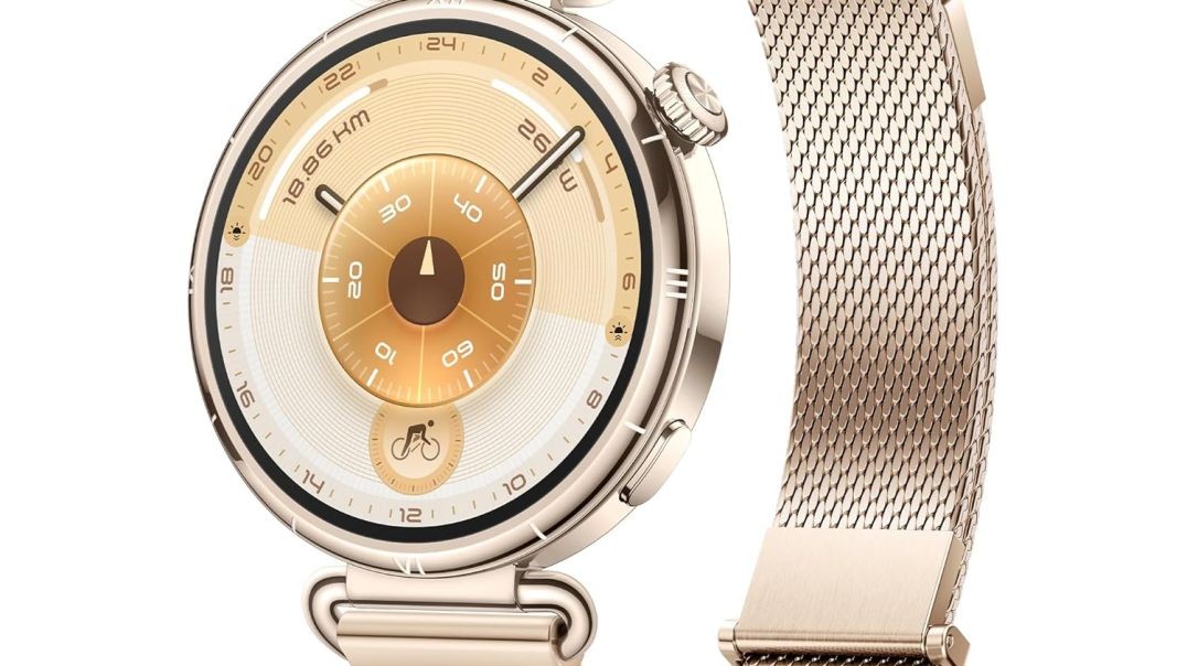 Huawei Watch GT 6 Smart Watch, 41mm, Upto 14 Days Battery Life, Smart Watches with 100+ Sports Mode, Cycling, iOS & Android Compatible, Emotional Wellbeing, Health Monitoring (Gold)