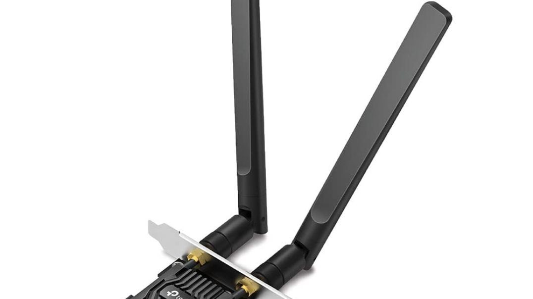 TP-Link AX1800 Wi-Fi 6 High Gain Antennas Bluetooth 5.2 PCIe Adapter, Dual-Band, Low-Profile Bracket, MU-MIMO, Low- Latency Gaming, Supports Windows 10/11, Highly Secure WPA3 (Archer TX20E), Black