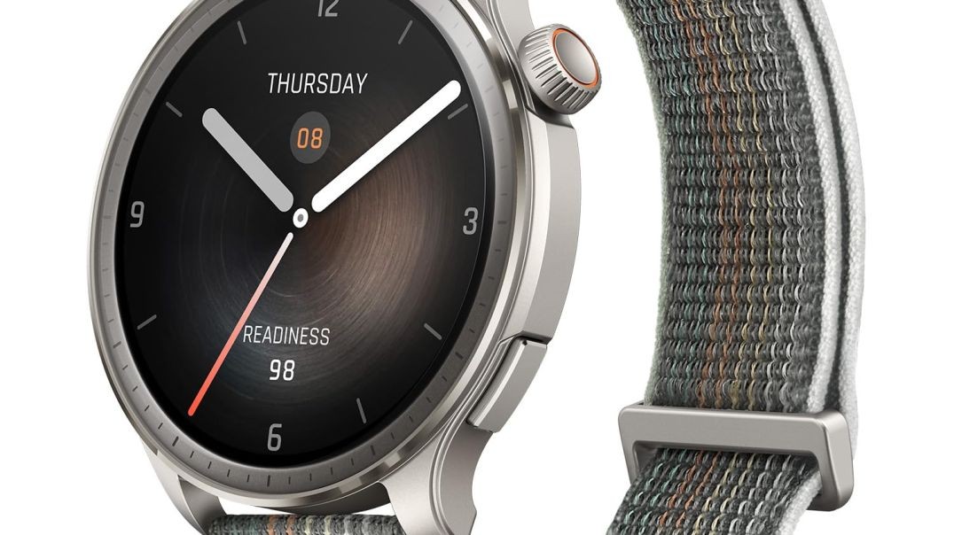 Amazfit Balance 46mm AMOLED Smart Watch, Body Composition, 14 Days Battery, Dual-Band GPS, BT Calling, VO₂ Max, Aluminium Alloy Frame, Temperature Sensor, Train Smarter with AI Zepp Coach(Sunset Grey)