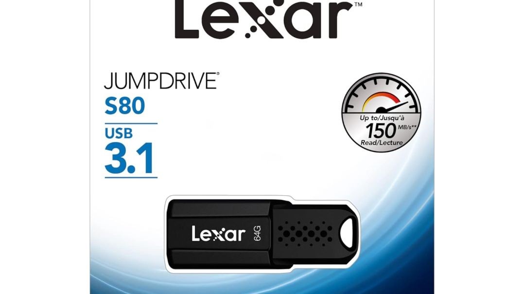 Lexar JumpDrive S80 64GB USB 3.1 Flash Drive