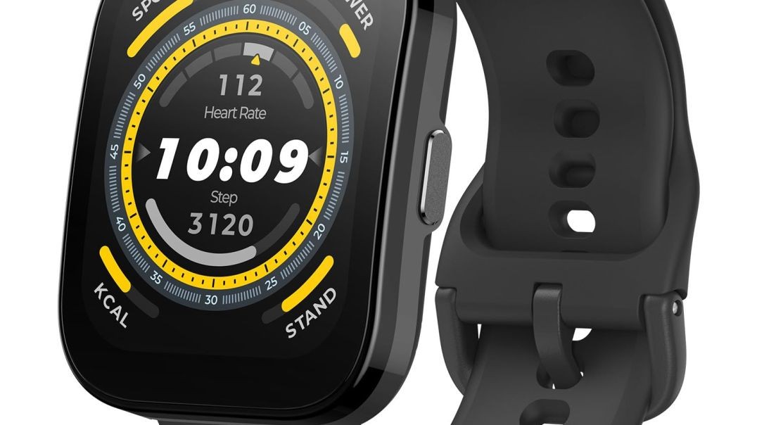 Amazfit Bip 5 Smart Watch with 1.91''Ultra Large Screen, Bluetooth Calling, Alexa Built-in, GPS Tracking, 10-Day Battery Life, Health Fitness Tracker with Heart Rate, Blood Oxygen Monitoring (Black)