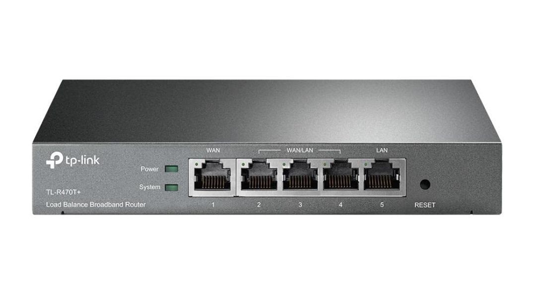 TP-Link TL-R470T+ Load Balance Broadband Business Router with Up to 4 WAN Ports, PPPoE Server, Advanced QoS and Strong Firewall