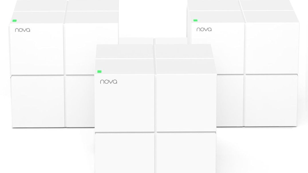 Tenda Nova MW6 Whole Home 1200 Mbps Dual_Band Mesh Wi-Fi System, 6000sq Area Coverage, Two Gigabit Ports, APP Control, Easy Set Up, Router and Wireless Booster Replacement (White, Pack of 3)