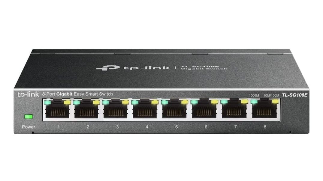 TP-Link 8 Port Gigabit Switch | Easy Smart Managed | Plug & Play | Desktop/Wall-Mount | Sturdy Metal w/Shielded Ports | Support QoS, Vlan, IGMP and LAG