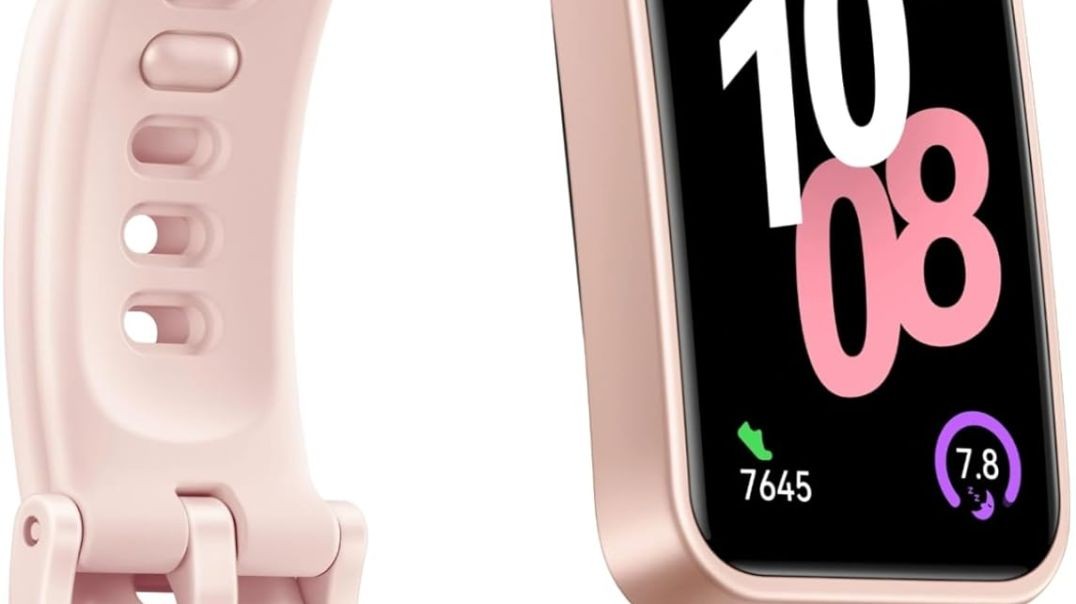 Huawei Band 10 Smartwatch with AI-Powered Fitness Monitoring, Pro-Level Sleep Analysis, Emotional Wellbeing Assistant,Streamlined Metallic Design,Fast Charging,iOS Android (Band 10, Pink)