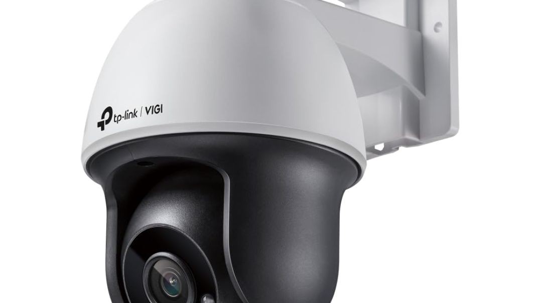 TP-Link VIGI C540 Outdoor Full-Color Pan Tilt Network Camera | IP66 Waterproof | 4MP HD | Smart Motion Detection | H.265+ | Two-Way Audio, Onboard Storage with SD Card Slot | 4mm Lens