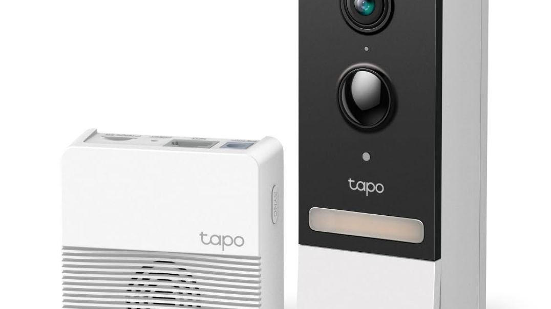 TP-Link Tapo D230S1 2K 5Mp/1920p Smart Wireless Security Video Doorbell,Battery-Powered,Two-Way Talk,Ip64,Colour Night Vision,Cloud &Local Storage