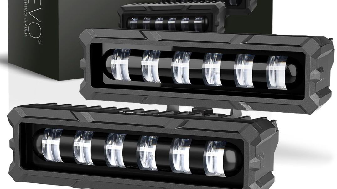 NAOEVO 6'' LED Light Bar, Spot White, 50W 2600LM Ultra HD Lens Work Pods, Off-Road for Truck, 4x4, Camper, Cars, Boat