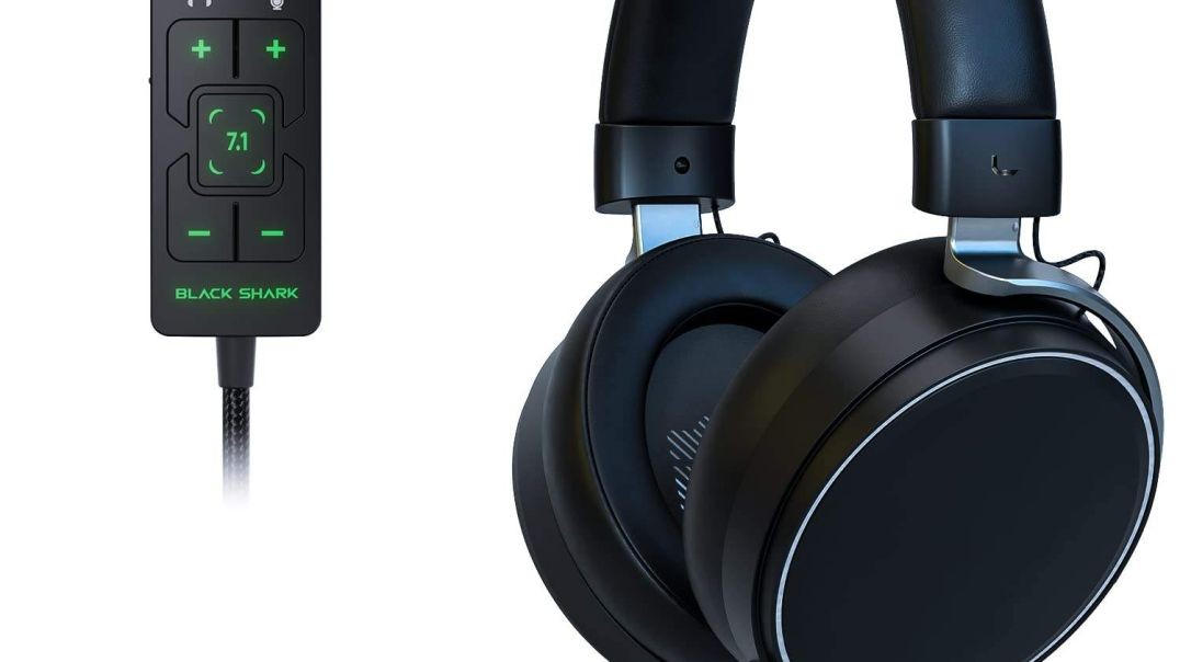 Black Shark GOBLIN X2 Gaming Headset for PC, PS4, PS5, Switch, Xbox, 7.1 Spatial Surround Sound, Detachable Noise Cancelling Mic