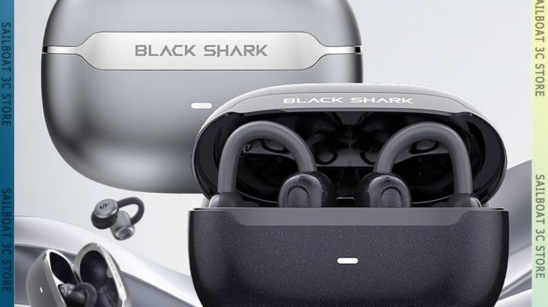 Black Shark T19 Wireless Bluetooth Earphone Noise Reduction Long Battery Life Low Latency Lightweight Open Gaming Earbuds Custom