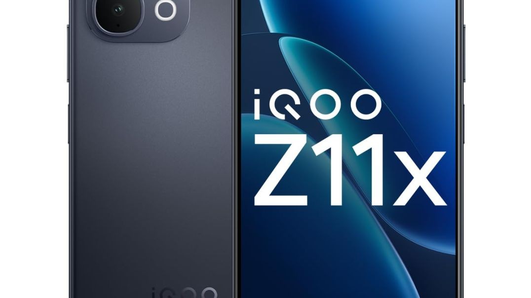 iQOO Z11x 5G (Titan Black, 8GB RAM, 128 GB Storage) | Dimensity 7400-Turbo Processor | 7200 mAh Battery Smartphone | Powered by OriginOS 6