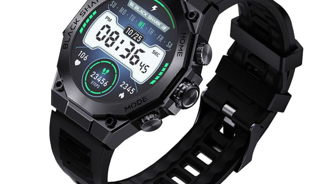 Global Version 1.43'' AMOLED Black Shark S1 Pro Wireless Charging Smart Watch IP68 Waterproof Smartwatch 300mAh