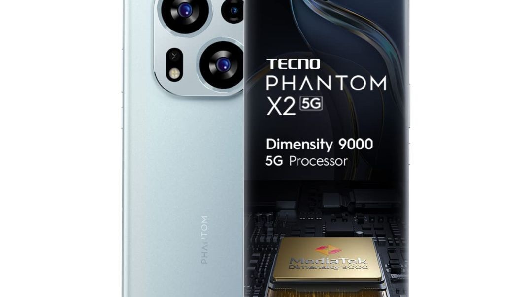 Tecno Phantom X2 5G Moonlight Silver (8GB RAM,256GB Storage) | World's 1st 4nm Dimensity 9000 5G Processor | Dual Curved AMOLED Display | 64MP RGBW Camera